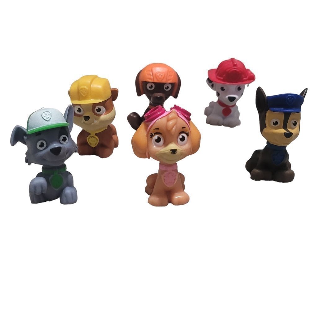 Set of mini paw patrol characters